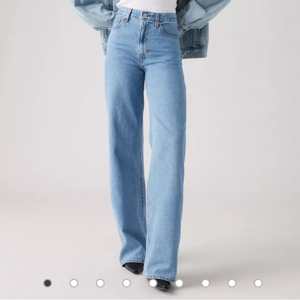 LEVI ribcage wide leg jeans